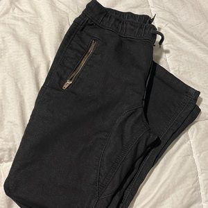 Black skinny youth boy jeans.